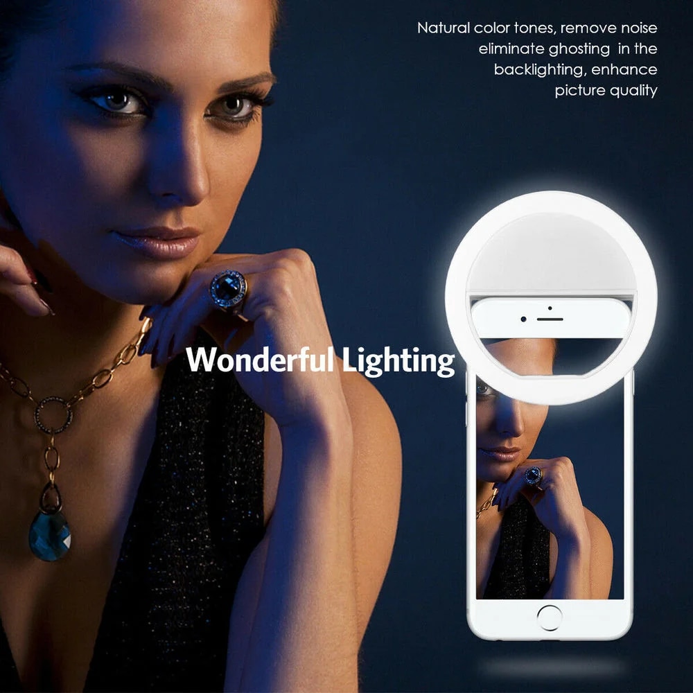 USB Rechargeable LED Selfie Ri - đánh giá và giá Photography Lighting Description