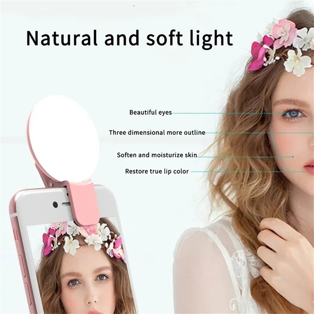 Portable Mini Selfie Ring Ligh - đánh giá và giá Photography Lighting Description